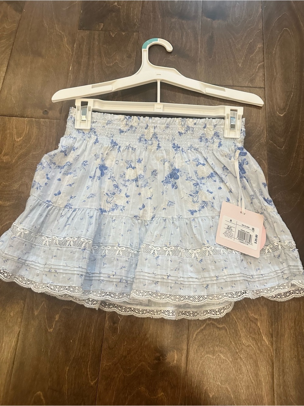 LoveShackFancy x Target Girl’s Clara Budding Florals Tiered Skirt Size 8